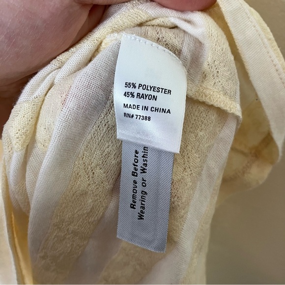 NWT Madewell Hi-Line lace striped cami tank top S - Picture 5 of 5